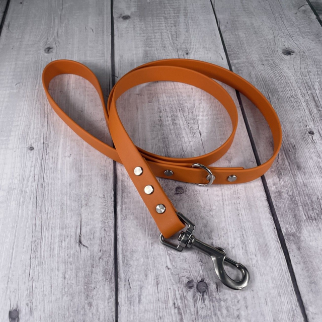 Burnt Orange Waterproof BioThane® Lead