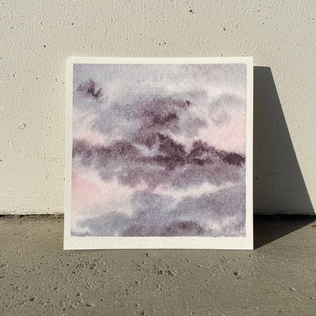 Aquarelle mini - Aube Iléenne
