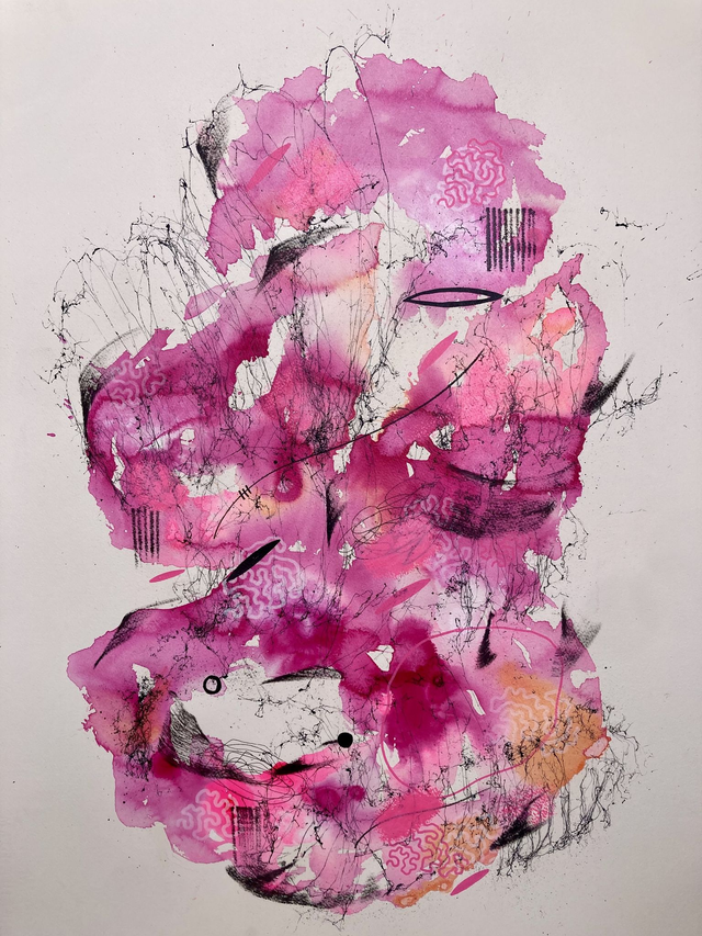 Original mix media on paper 56x76cm