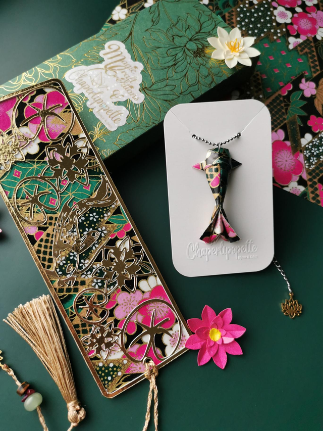 Box marque page et sautoir carpe