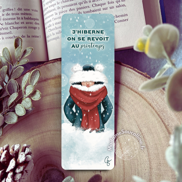 J&#039;hiberne - Marque-page