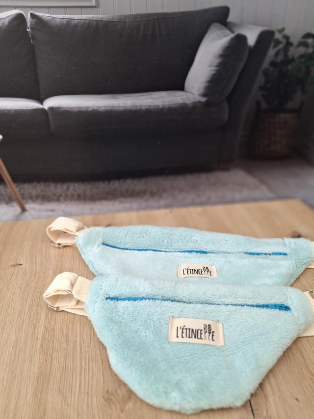 Sacs banane matchy adulte/enfant - Polaire bleue