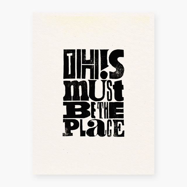 This must be the place (Talking Heads tribute) - linoryt A4