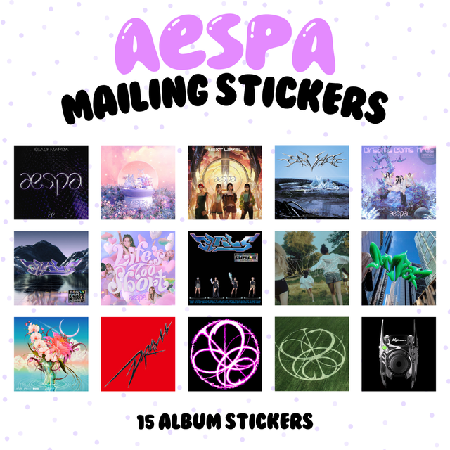 Aespa Album Mailing Sticker Set