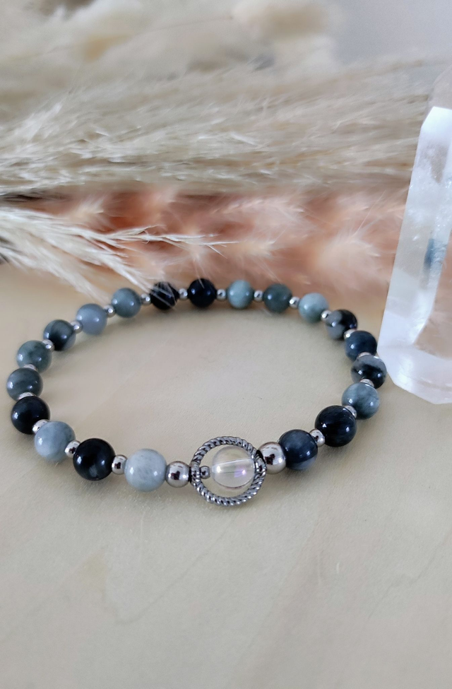 Bracelet Oeil de chat "Protection et Sérénité"