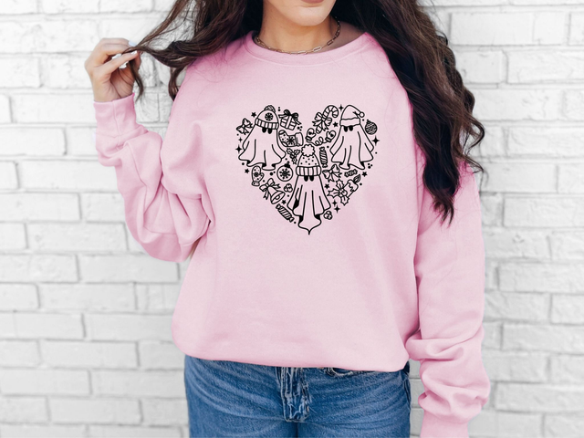 Christmas Ghost Heart