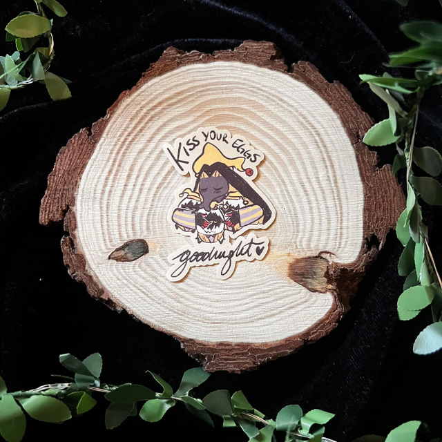 Sticker Hazbin Hotel // Kiss your eggs goodnight