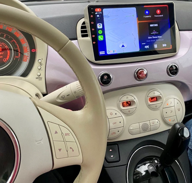 Fiat 500 2007-2014 Carplay Android Auto 