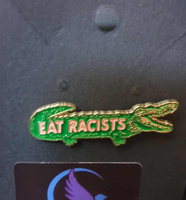 Eat Racists Pin Badge 