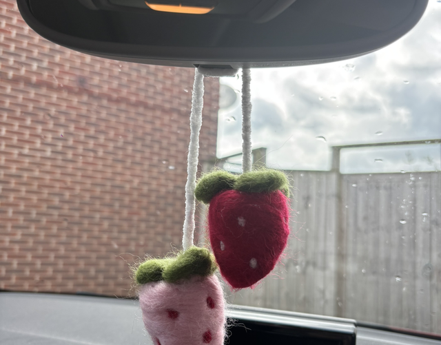 Strawberry Car charm