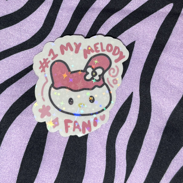 #1 my melody fan sticker 