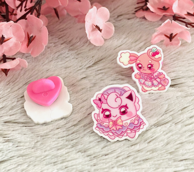 💖 Lot 3 Pins Pookies - Kawaii Lolita 💖