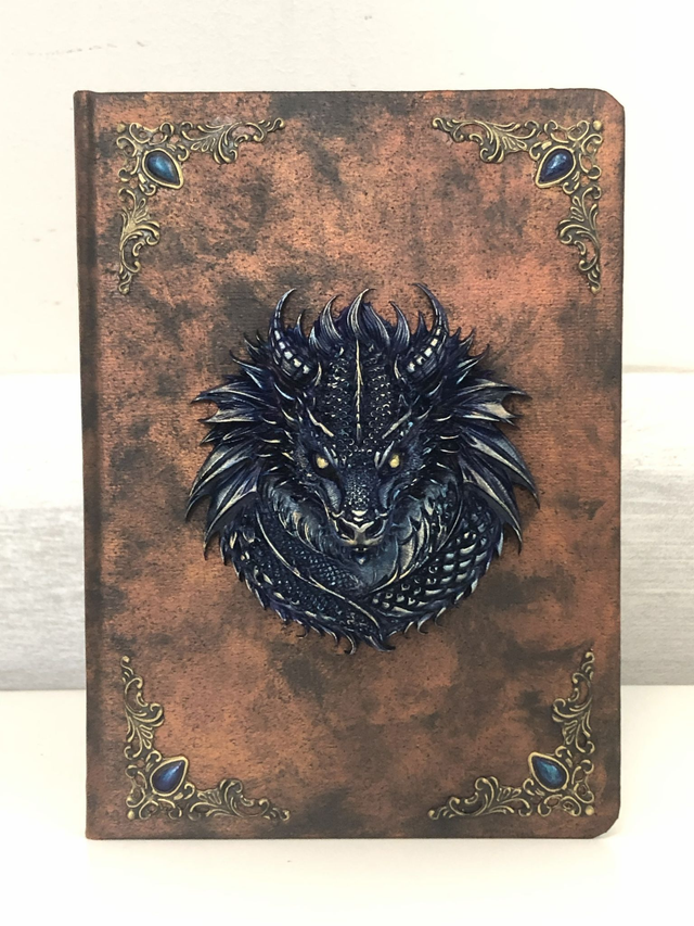 Carnet Tête de Dragon Bleu