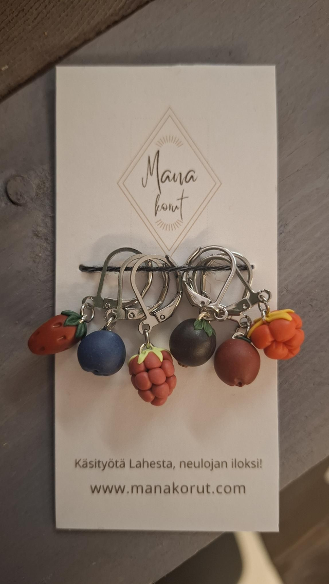 Marjat silmukkamerkit 6kpl