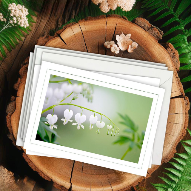 B109 - 4 Cartes doubles - Thème fleurs n°4 - Port compris