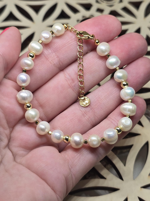 Bracelet Perle de culture d'eau douce 0,7 cm