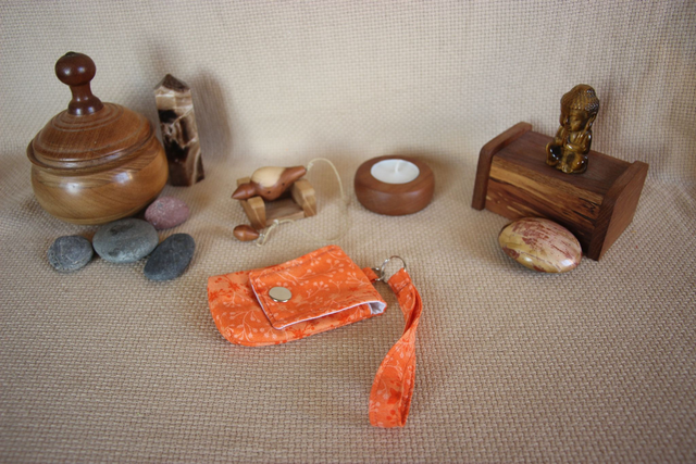 Pochette pour pendule talisman cristaux