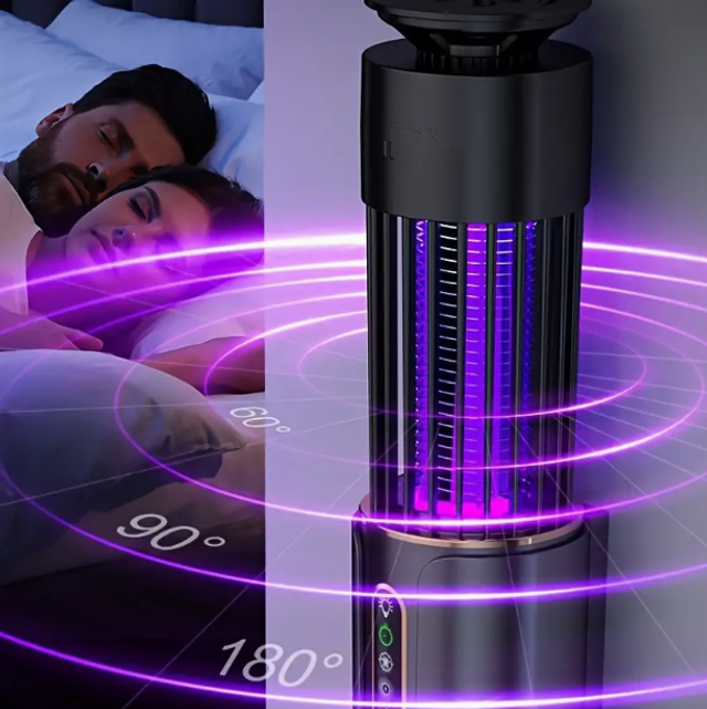 Lampe ultra puissant anti-moustique multifonctionnelle rechargeable par USB  Peut être placée sur la table ou suspendue, maison, bureau a l'extérieur