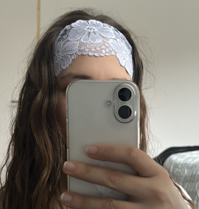 Bandeau violet pastel