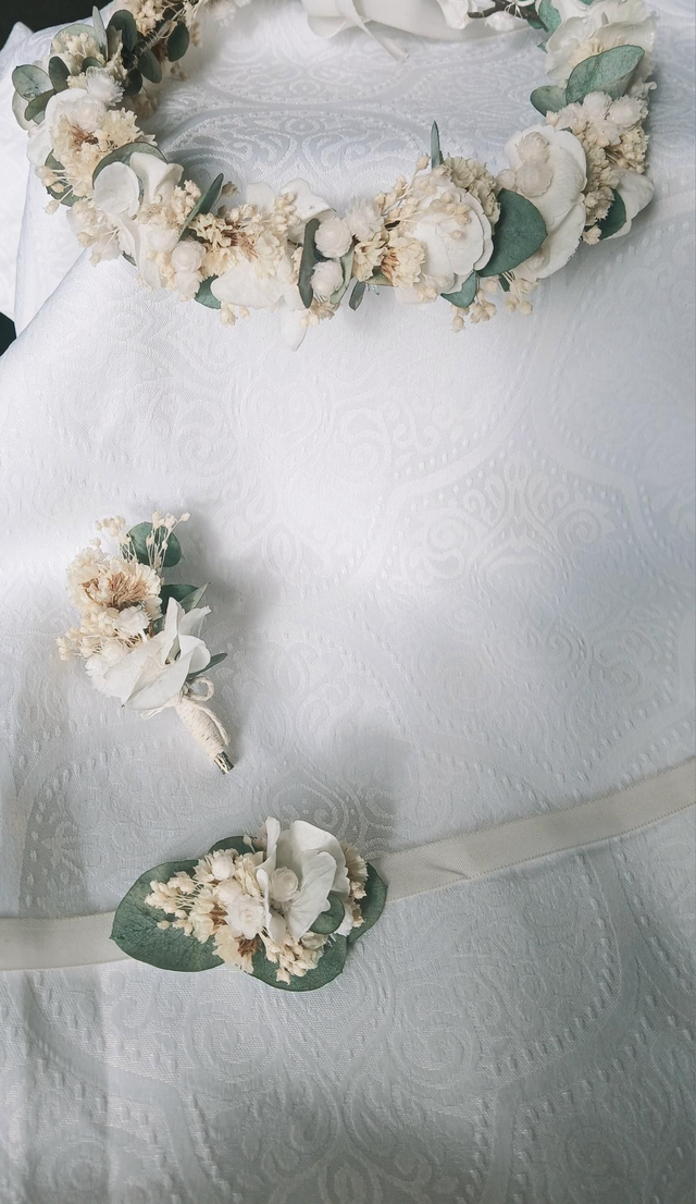 Bracelet champêtre blanc 