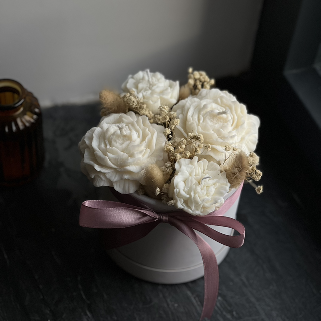 Box Fleuries - 4 bougies