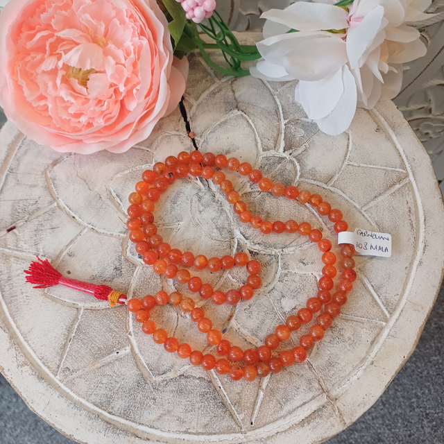 Mala Beads 108 - Carnelian