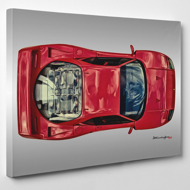 C230114 Ferrari F40 Tipo F120 1990 plan view