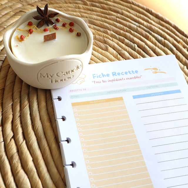 Recharge 50 Fiches Recettes + Recharge bougie (en option)