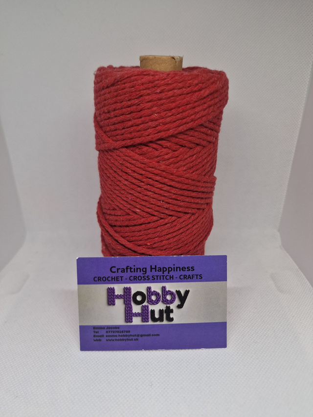 Macrame Cotton 3mm - Red