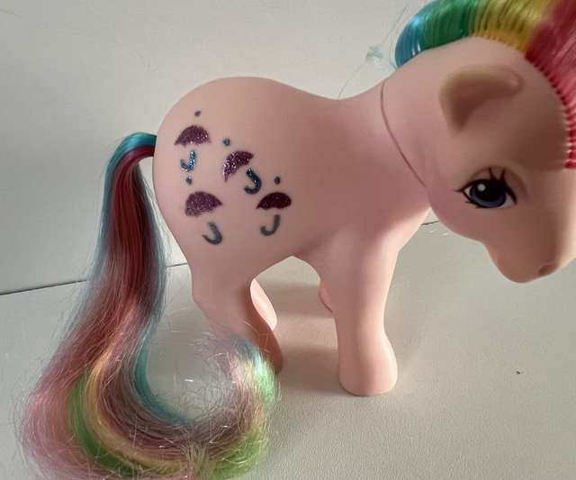 My Little Pony : Parasol (glittery symbols) * Hasbro * G1 * 1983 * Hong Kong *
