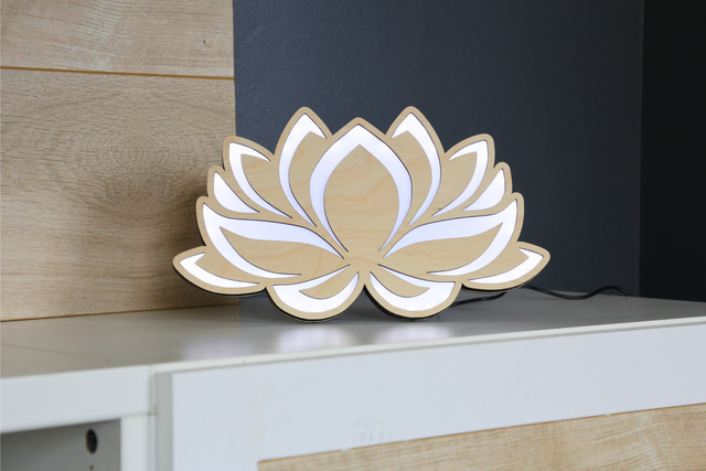 🌸 Lampe Japonaise - Fleur de Lotus 🌸