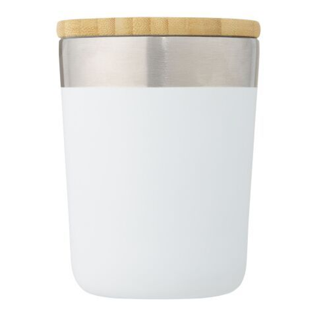 Lagan copper vacuum insulated tumbler with bamboo lid 300 ml