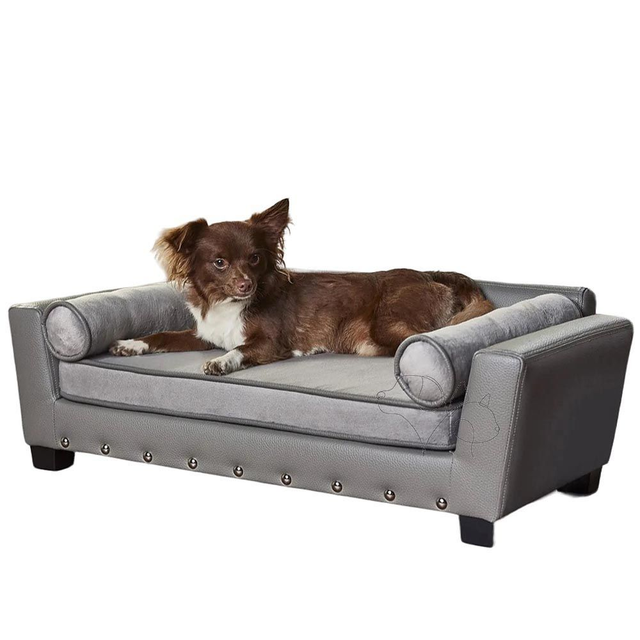 Hundesofa Enchanted Home “Sailor”, 81,5 x 44 x 28 cm, grau - Gratis-Versand