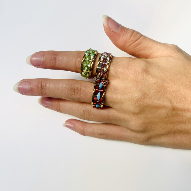 Bague ajustable Diamond brillante