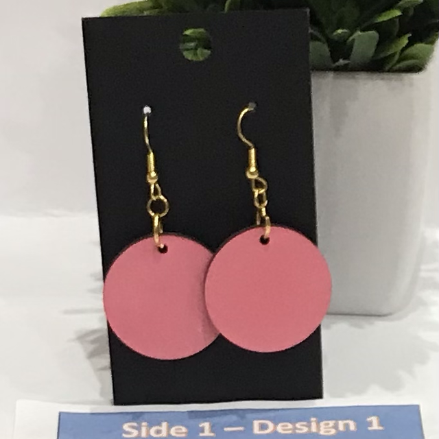 Two in One Mixed Colour Dangling Earrings- 2SD11