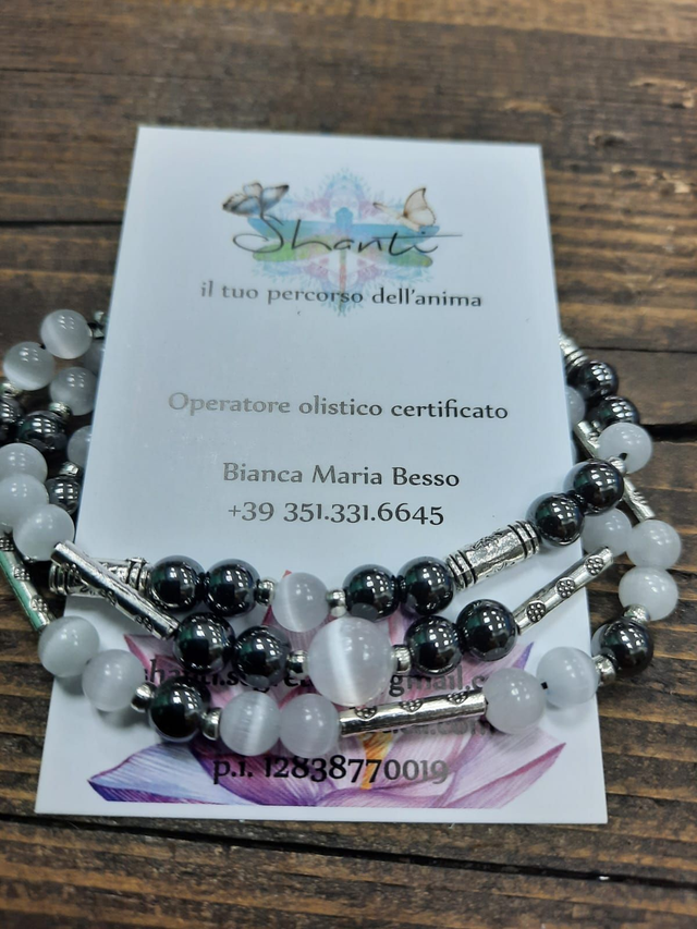 Bracciale donna 3 fili energie negative