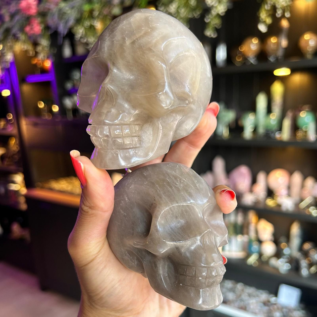 Smokey Quartz Skull
