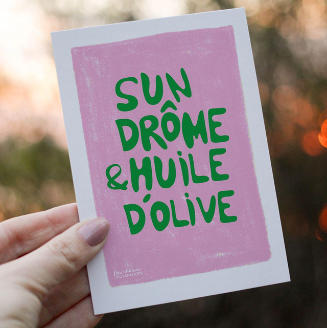 Sun Drôme &amp; Huile d'olive rose