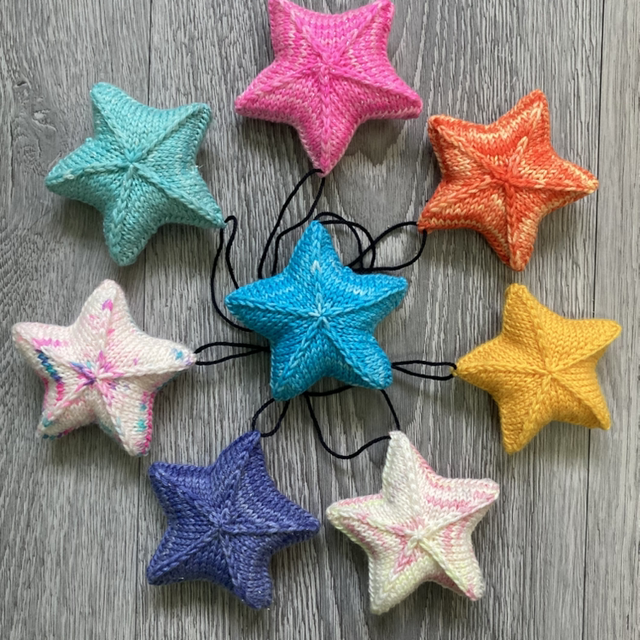 &#039;Super-Star&#039; Hand-knit Hanging Decoration/Ornaments