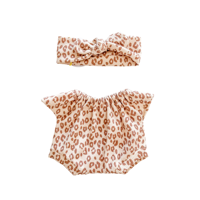 Body Léopard beige avec bandeau 