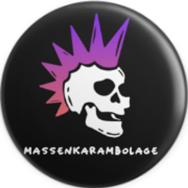 Massenkarambolage Button