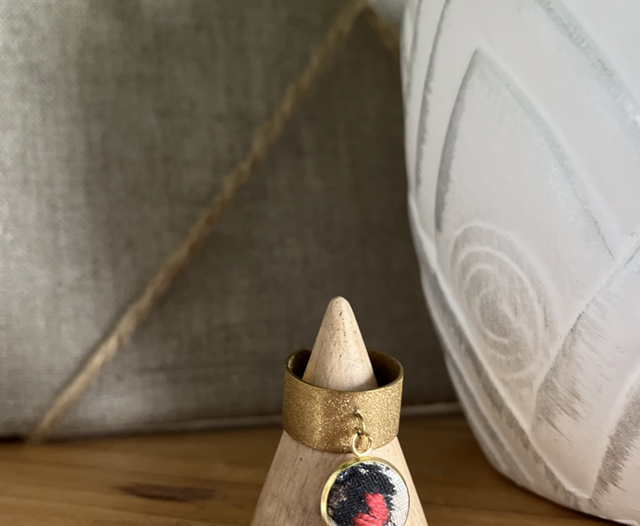 Bague breloque (léopard)