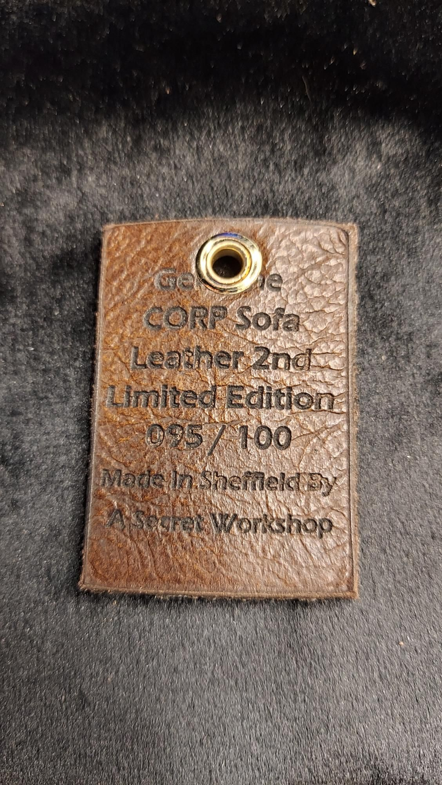 095 / 100 2nd Limited Edition Genuine CORP SOFA Leather Keyring 