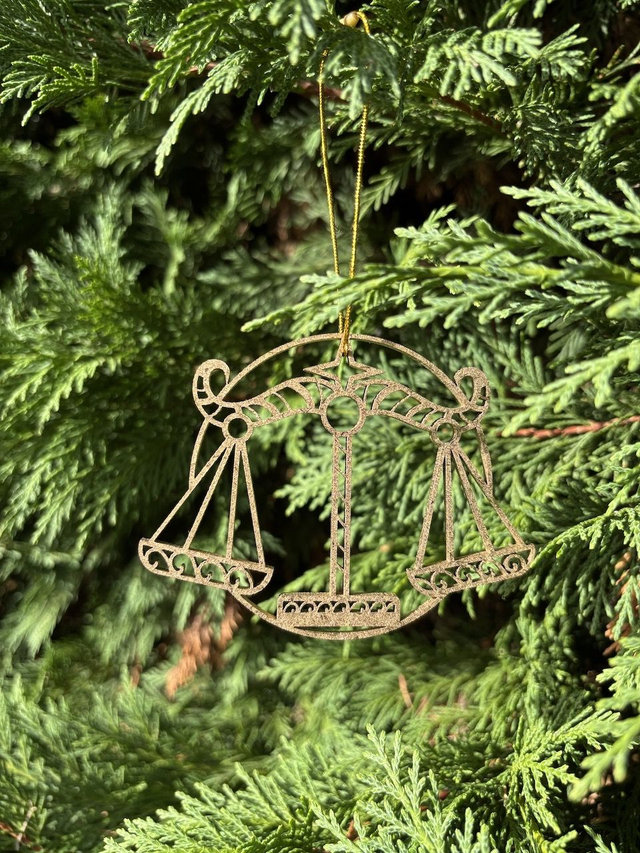 Boule de Noel Balance Or