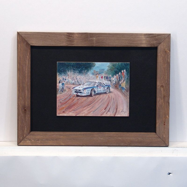Artimotor enmarcado 21x28 - 1983 Markku Alen Lancia 037 rallye Sanremo
