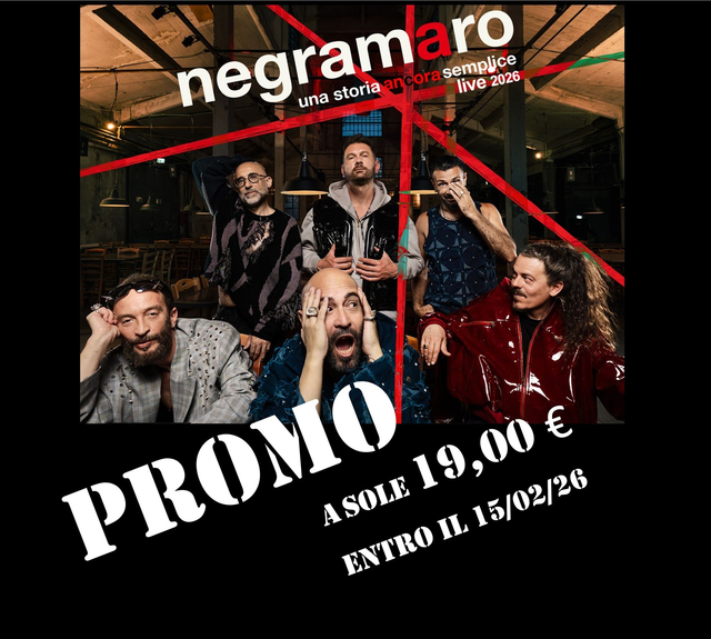 Poltrona bus A/R - Concerto NEGRAMARO- PA - 21/08/26 - 
