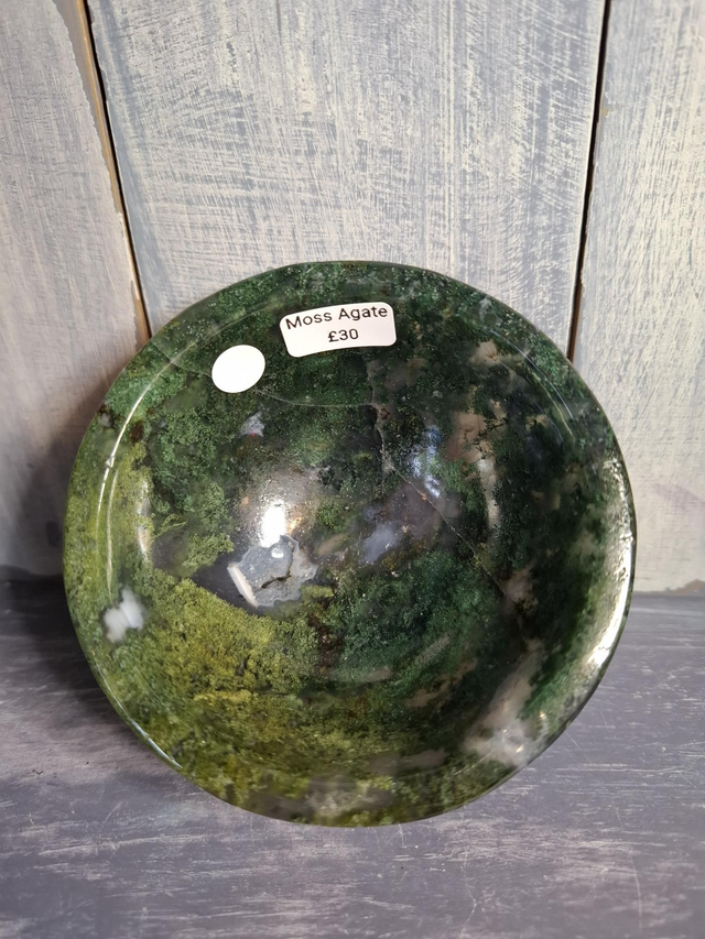 Moss Agate Bowl