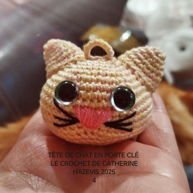 2025 TÊTE DE CHAT EN PORTE CLÉ 