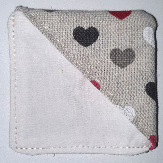 Marque pages crème motifs coeurs