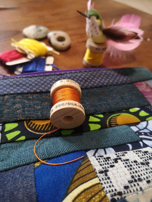 Grande Pochette Crasy patchwork